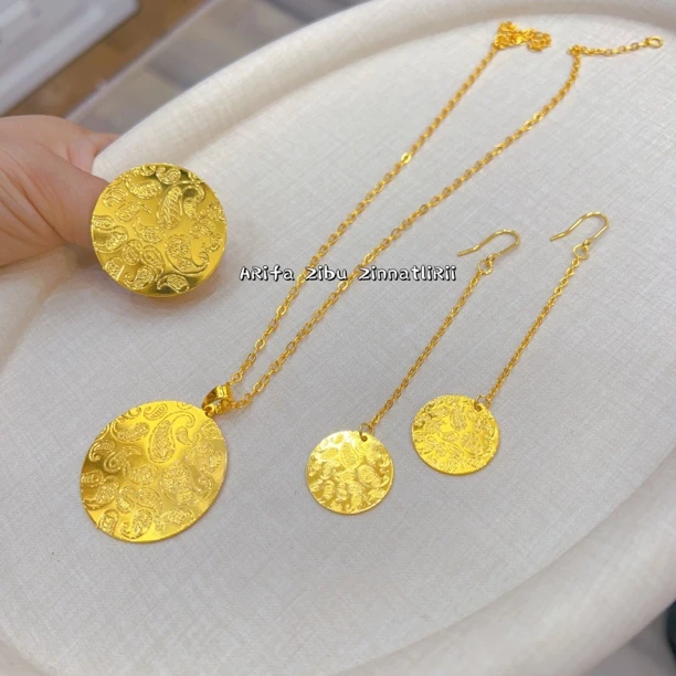 铜合金项链 新款时尚大方百搭气质个性好看欧美三件套 精致轻奢