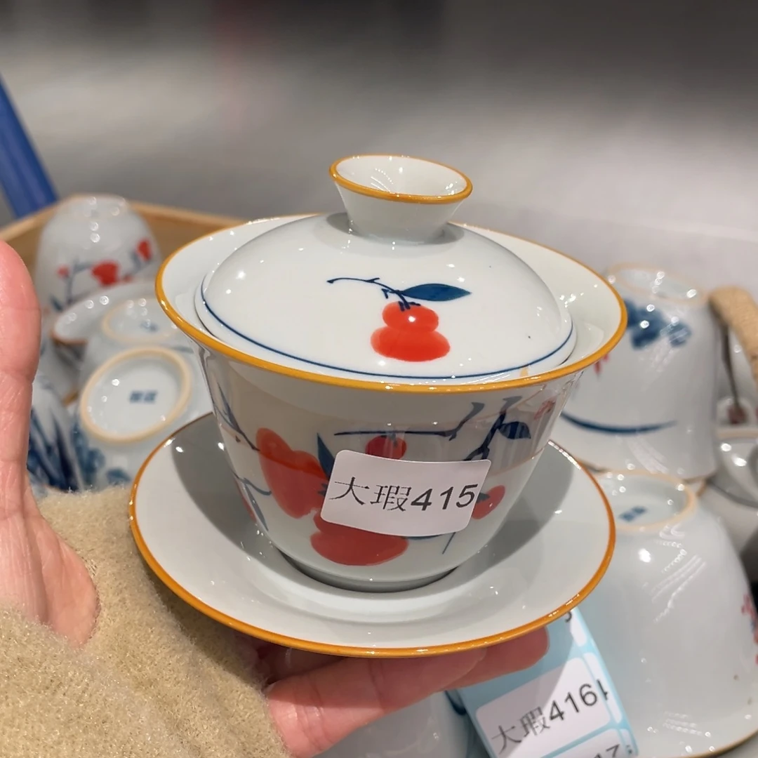 有瑕釉下彩纯手绘