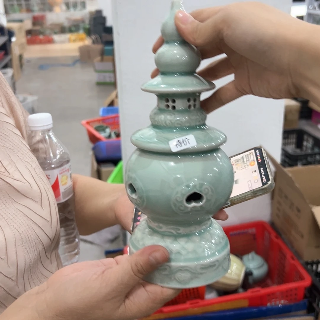 龙泉云间青瓷小米茶器