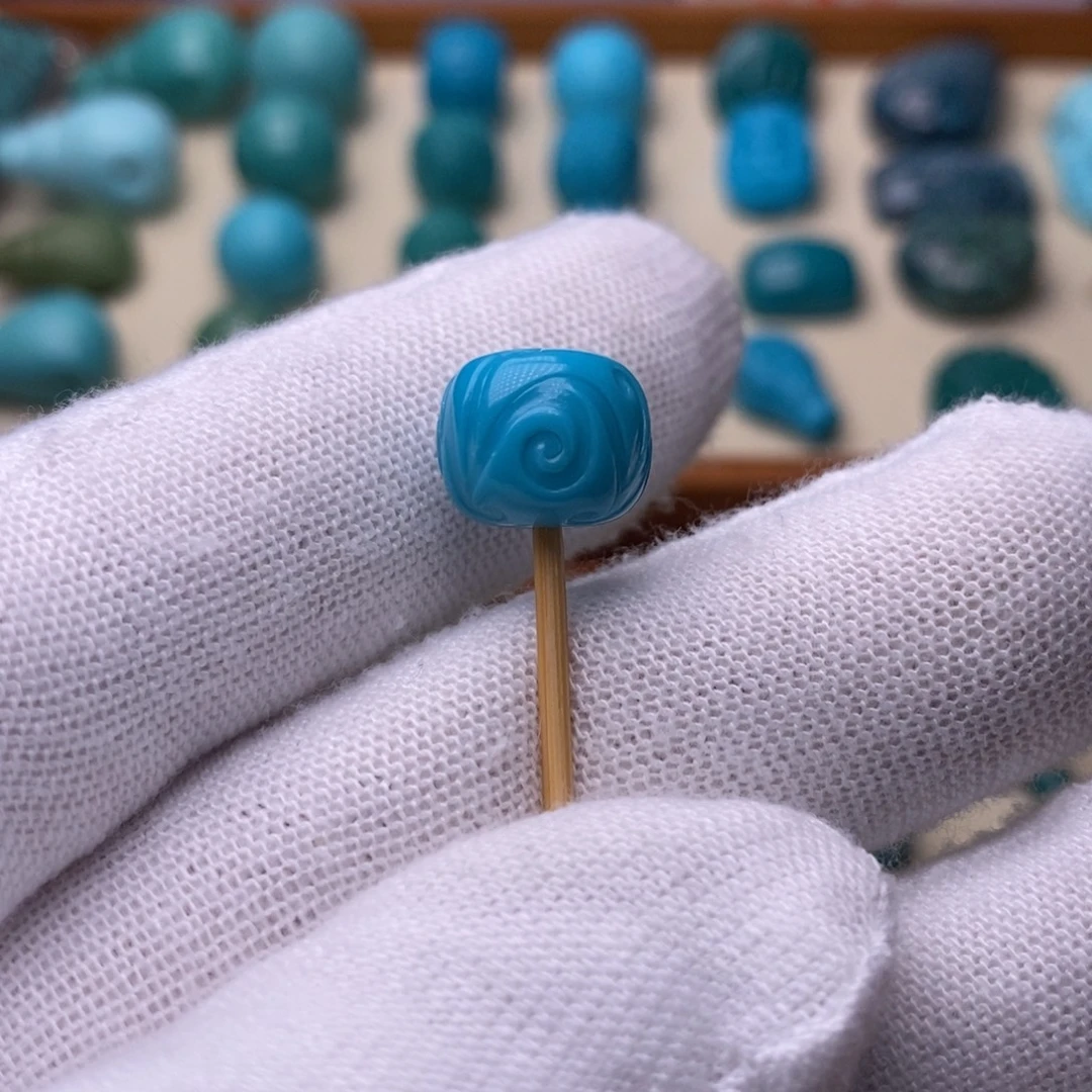 绿松石未镶嵌绿松石博古11.5