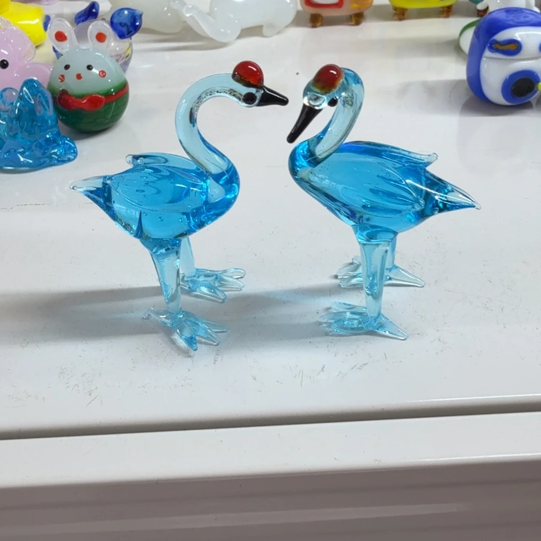 琉璃手工艺品仙鹤