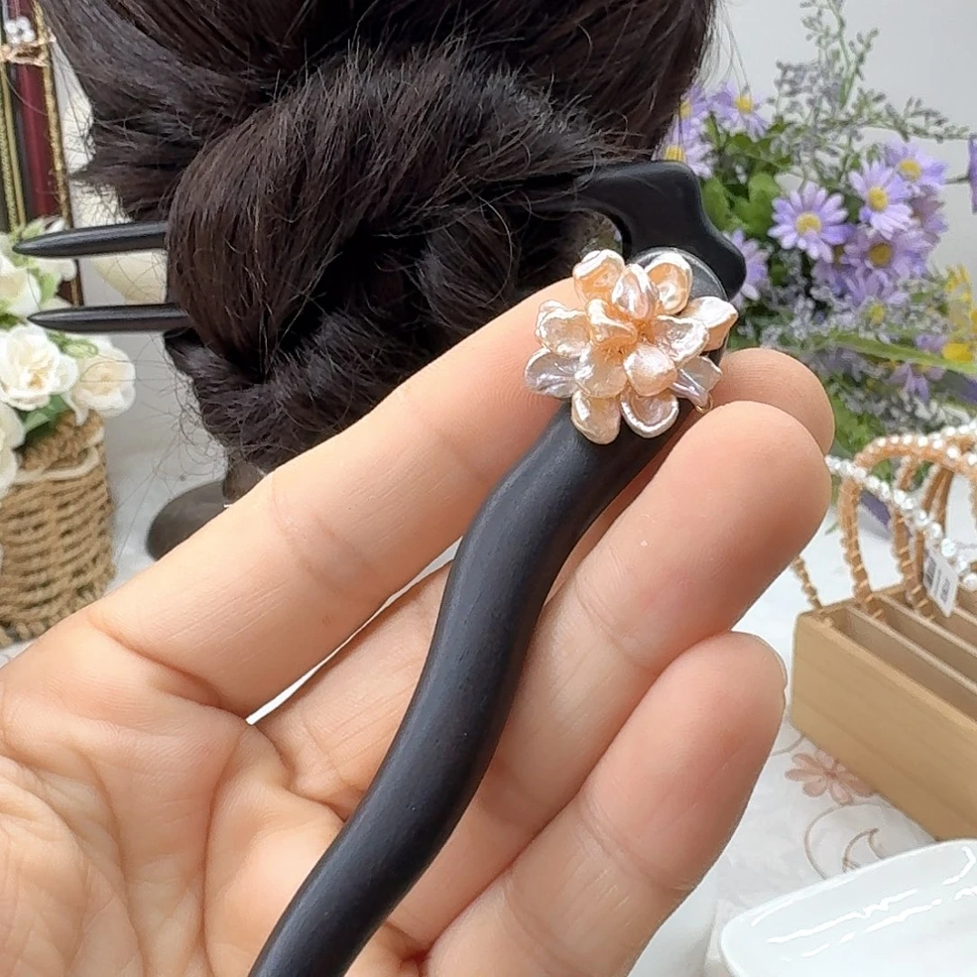 嫣***心未镶嵌淡水珍珠发饰