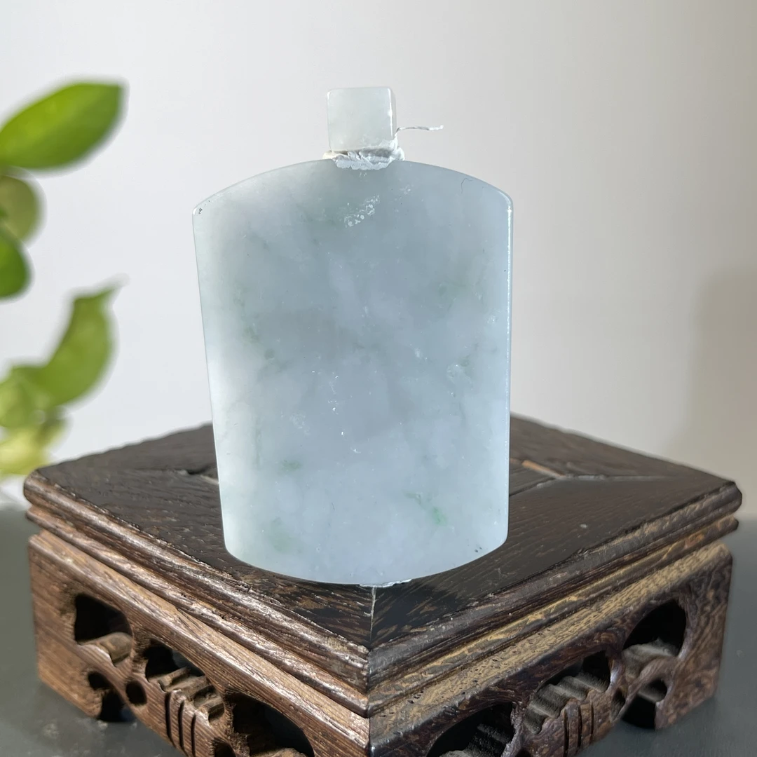 JGB23-69  天然缅甸A货翡翠  无事牌