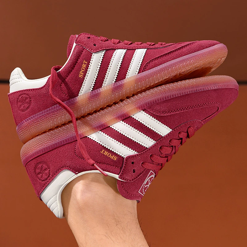 真皮德训鞋男款夏季透气男鞋板鞋男士运动休闲青少年学生情侣潮鞋