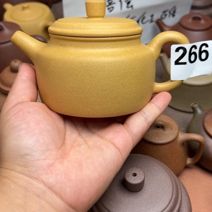茶壶紫砂黄金段半手工300cc左右