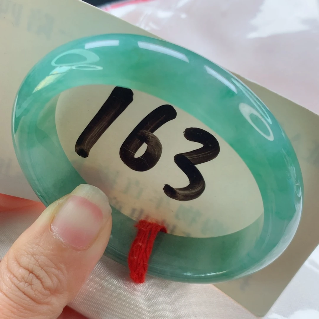 未镶嵌手镯（贵妃镯）翡翠满绿强推