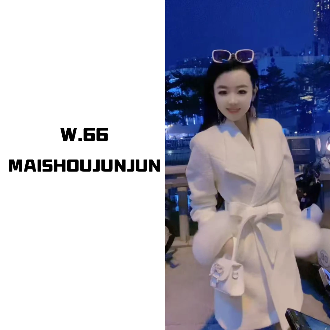 千金感中长款高端名媛收腰翻领呢子气质女神外套90420