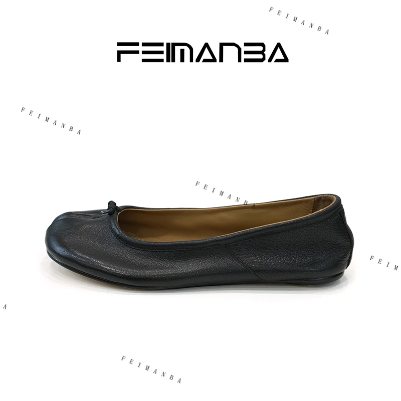 FEIMANBA基石系列 经典之作 tabi浅口分趾单鞋女 羊皮单鞋