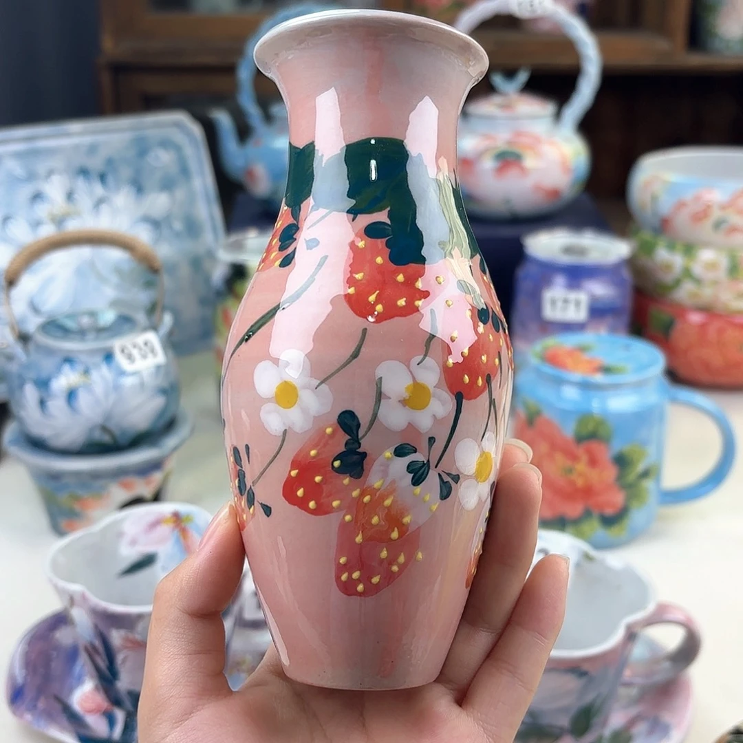 景德镇手绘高温釉下彩陶瓷茶具