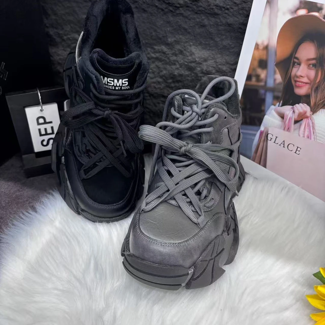 623-32玛莎玛索冬季新款大棉时尚百搭老爹鞋女鞋