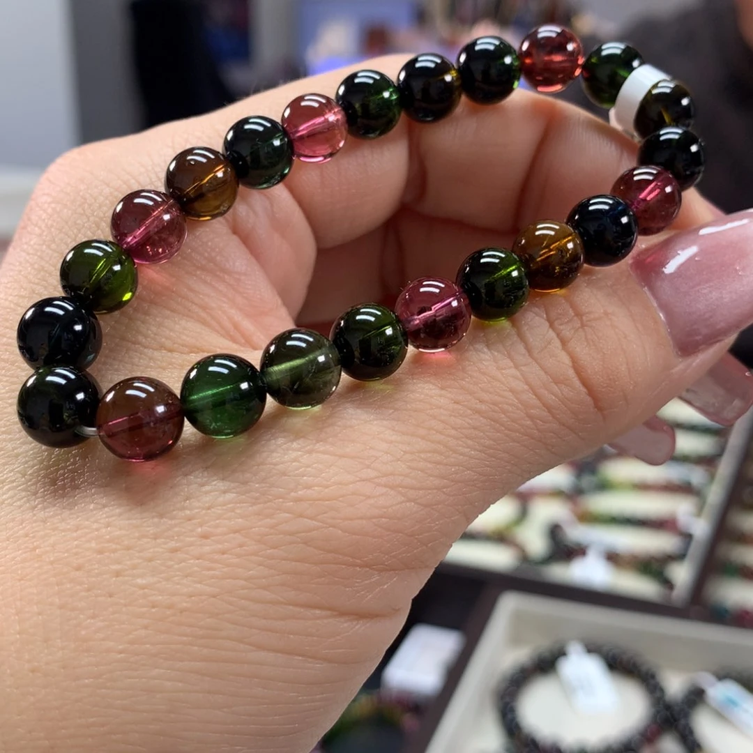 碧玺手链未镶嵌8毫米左右