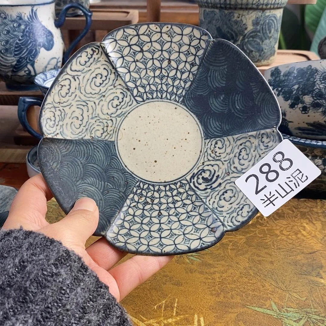 陶手工手绘青花高温陶瓷