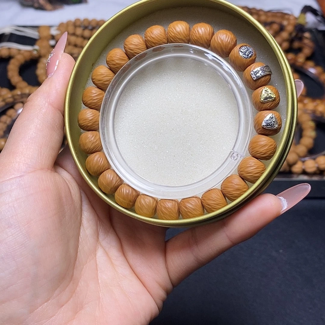 猴头核桃手串四标千刃云锦尺寸10+全品单号57号