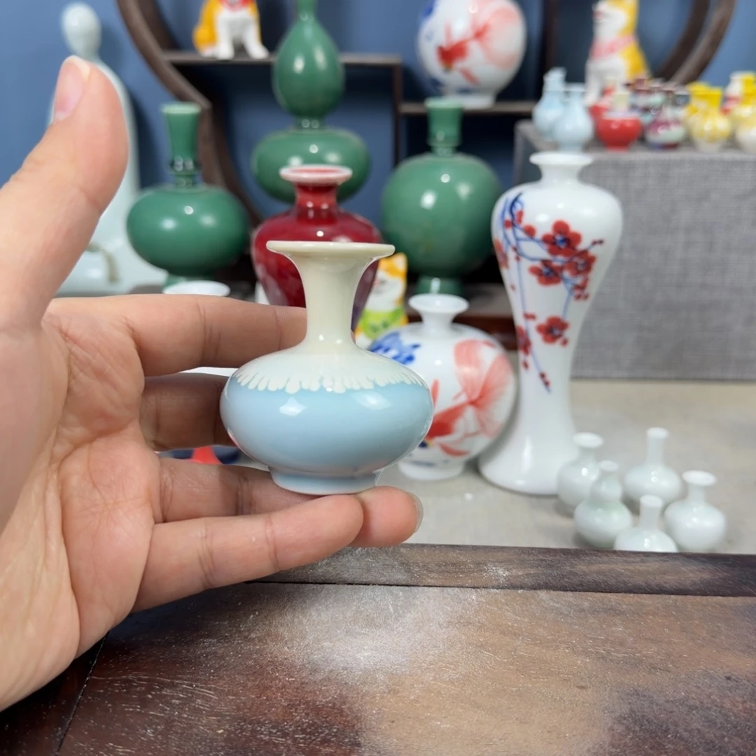 陶瓷手工小花器摆件
