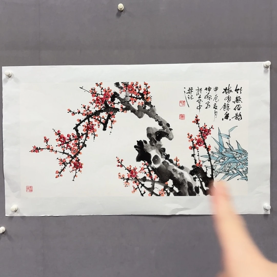 国画亲笔手绘放心去藏