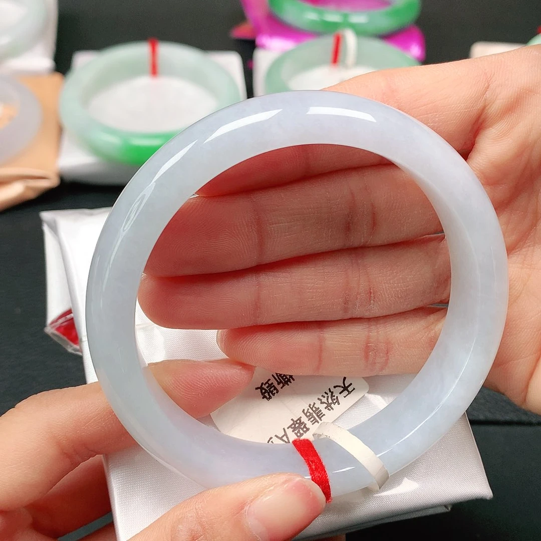 翡翠手镯未镶嵌天然翡翠手镯61