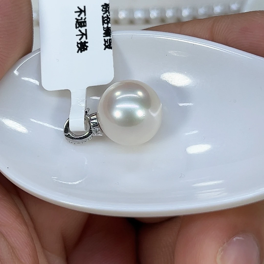 小***桃淡水珍珠颈饰银S925镶嵌