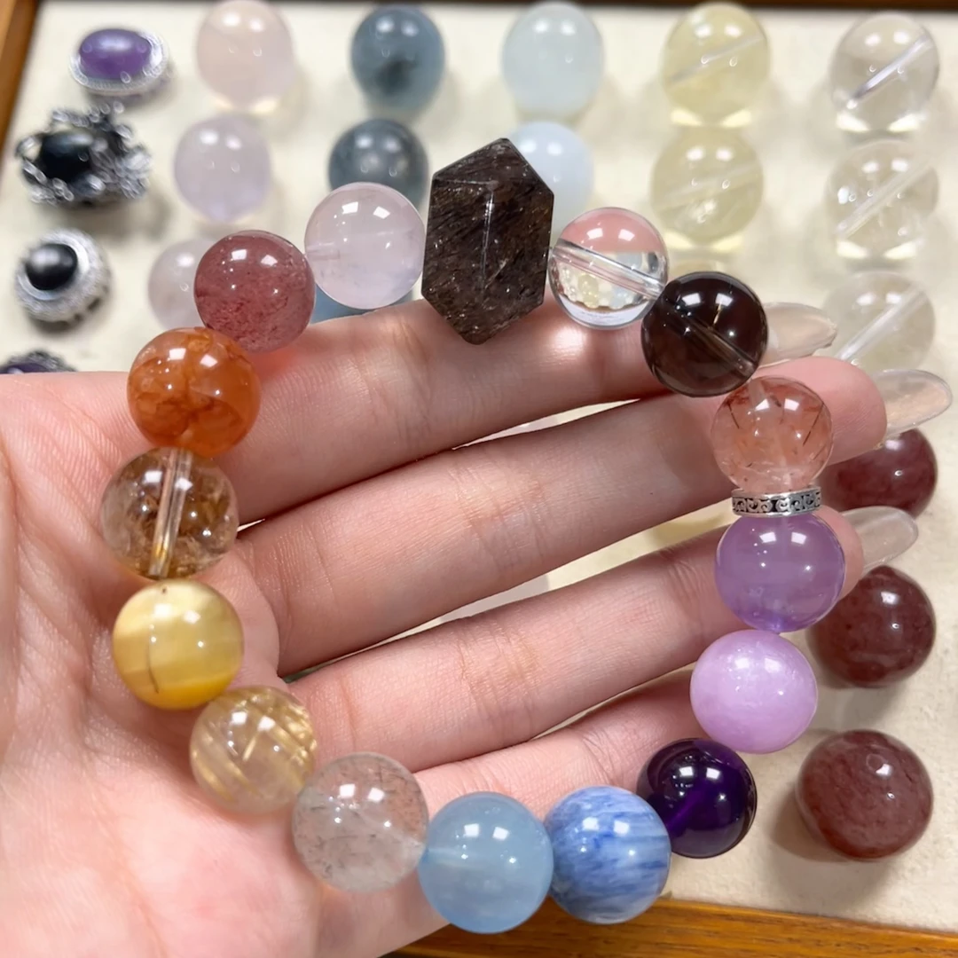 [直播间拆] 水晶多宝单珠欧12mm对对碰一单一拆散珠