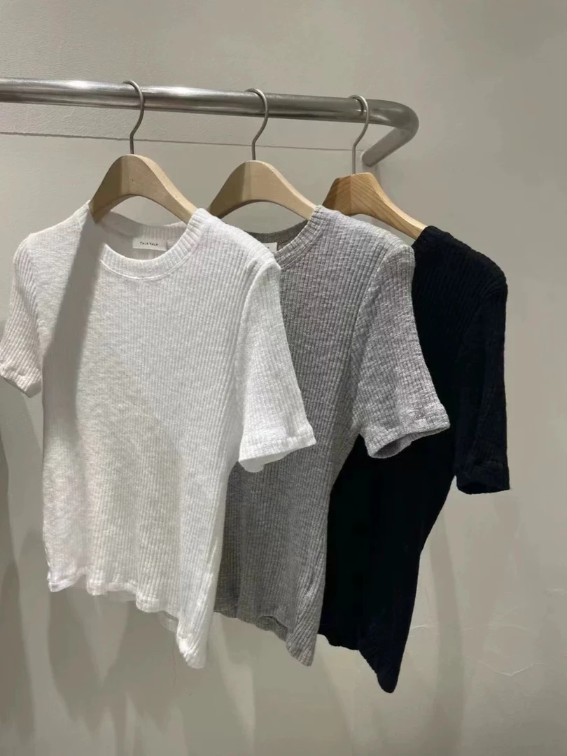 韩国夏新款多色洋气短袖T恤（NO退）