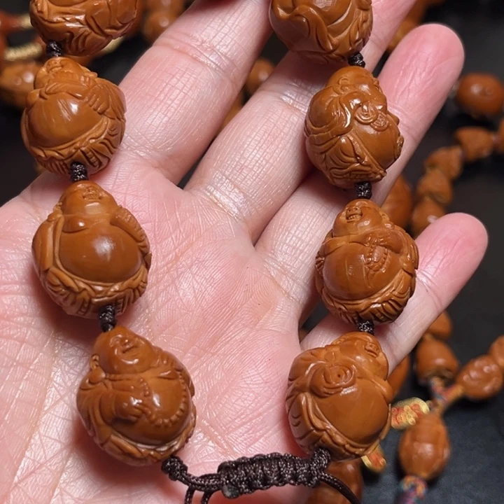 马***席手串/手链橄榄核光背弥勒