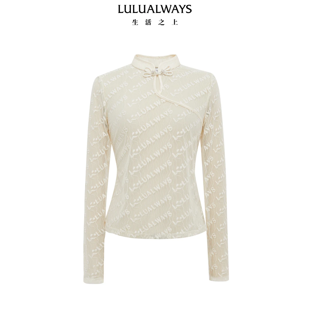 【蜜思仝粉丝专享】LULUALWAYS24秋季新款新中式修身短款打底衫