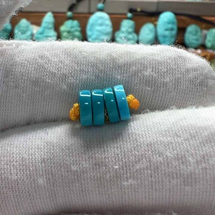 绿松石未镶嵌隔片6.5mm