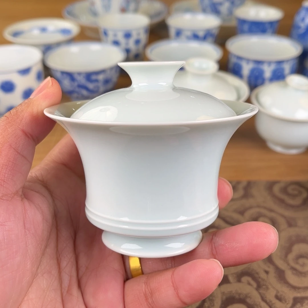 杯微瑕景德镇陶瓷盖碗80ml