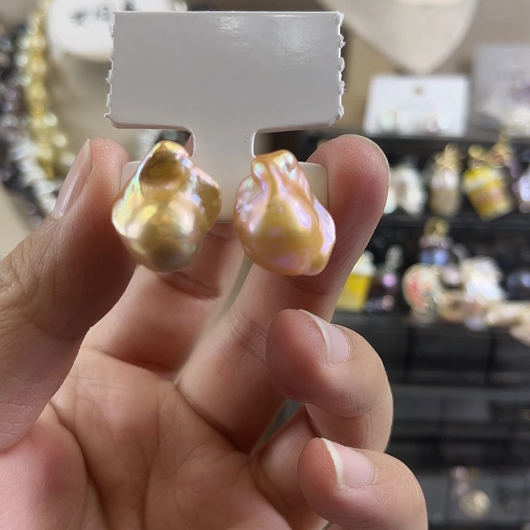 未镶嵌淡水珍珠耳饰?***?【纯恬】