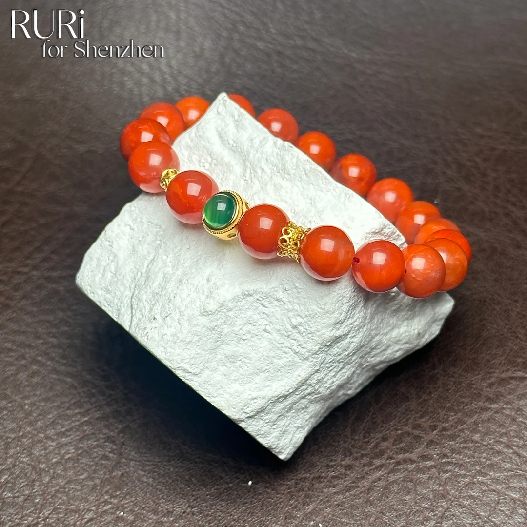 女士时尚大气百搭搭绿髓手串 SJ250052