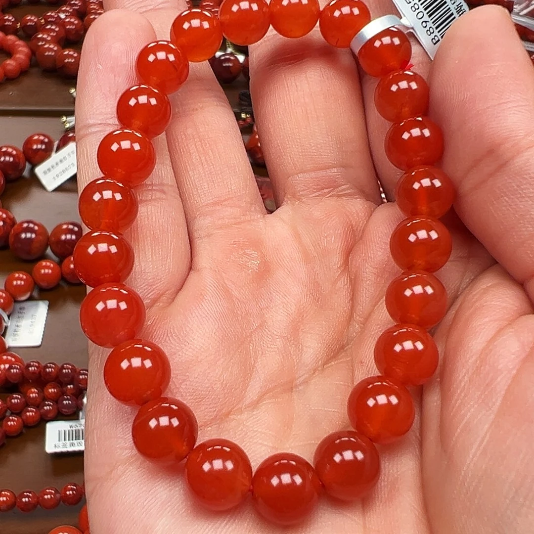 南红玛瑙未镶嵌手链
