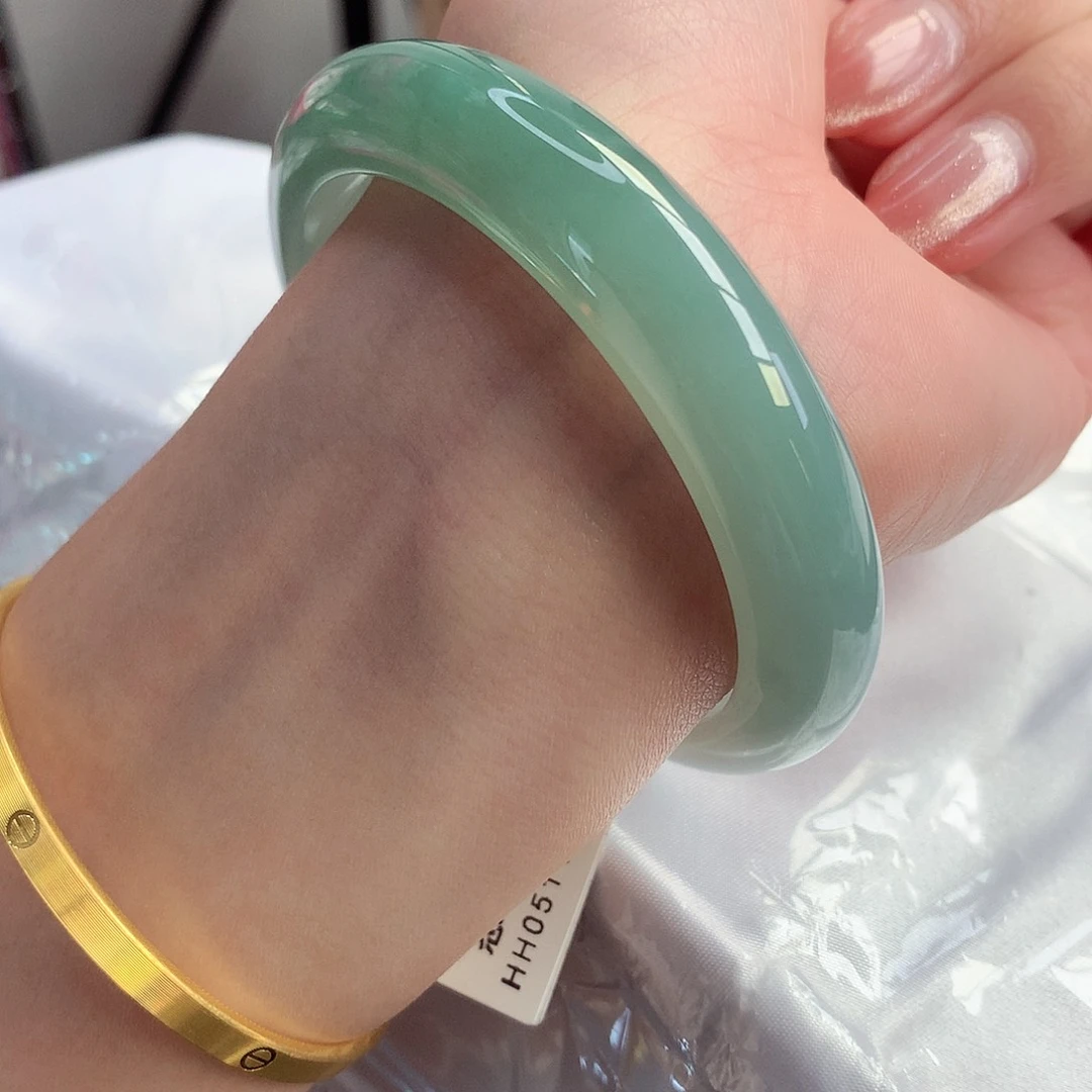 翡翠手镯未镶嵌天然A货翡翠57/58主播推荐
