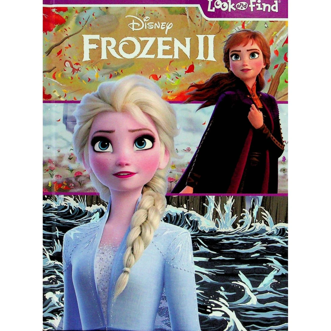 冰雪奇缘2寻找与发现原版书英语绘本LookandFind亲子互动游戏书