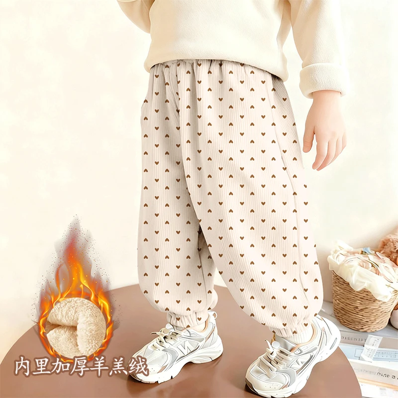 2025裤子新款儿童洋气灯芯绒宝宝中小童宽松长裤女童休闲裤百搭潮
