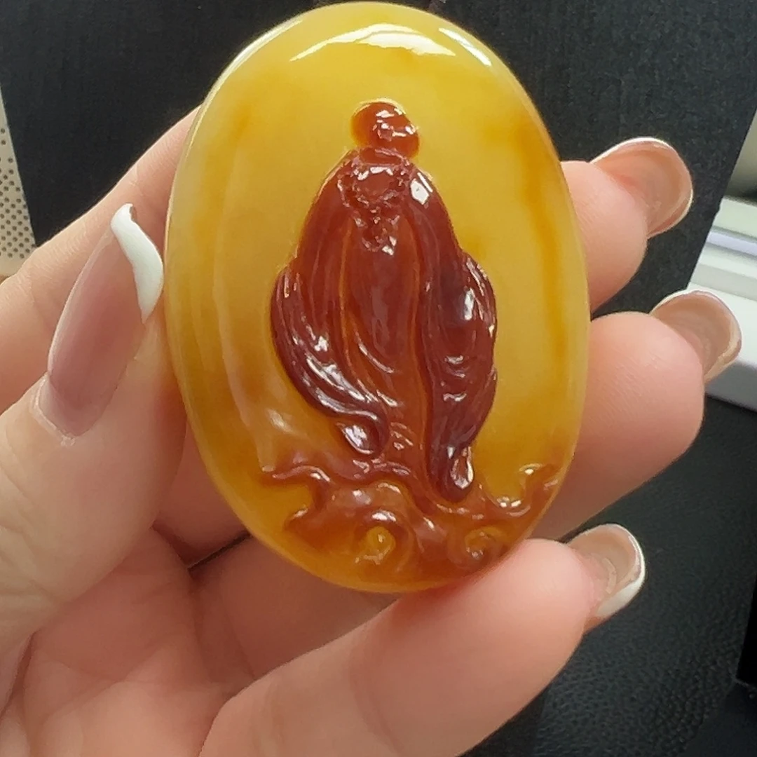 琥珀未镶嵌颈饰悟道