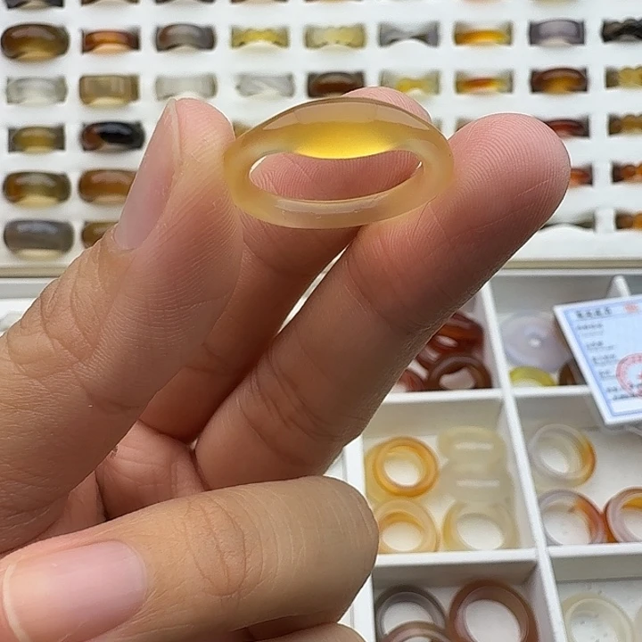 玛瑙/玉髓未镶嵌戒圈18/19圈福利