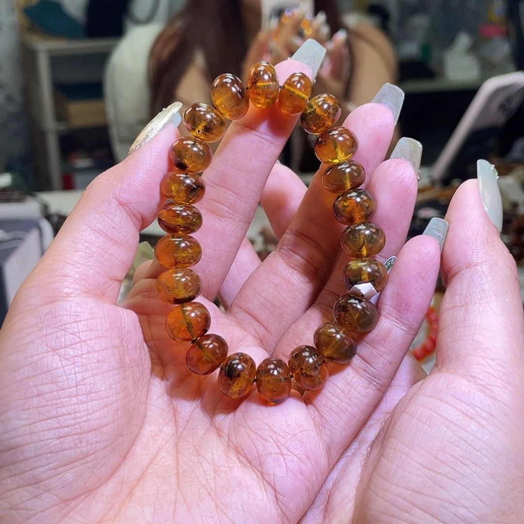 未镶嵌琥珀裸石抚顺琥珀11+净水橘蜜