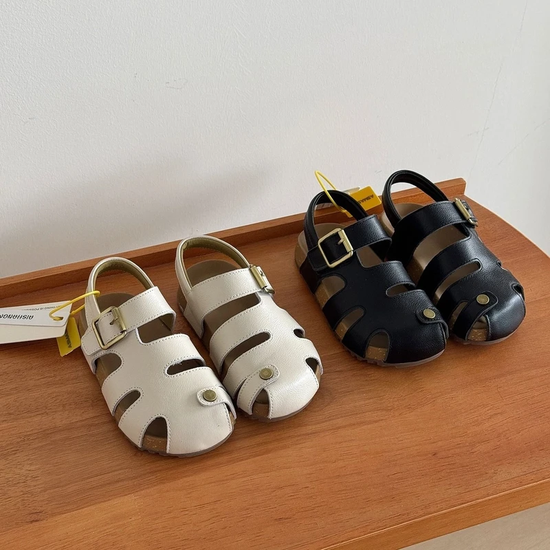 ABC韩版儿童2025夏季新款男童软底勃肯儿童夏季鞋子