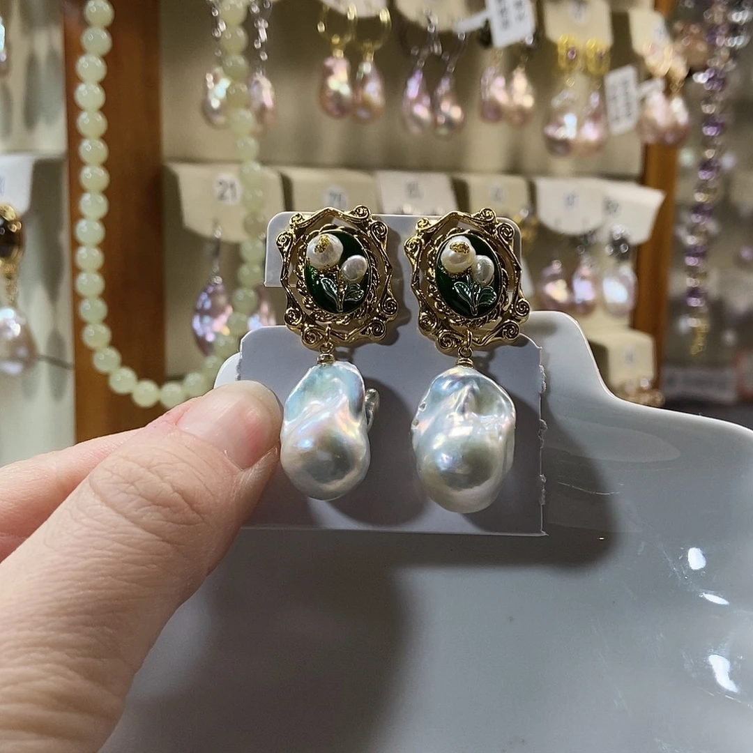 淡水珍珠颈饰合金特价耳饰4126