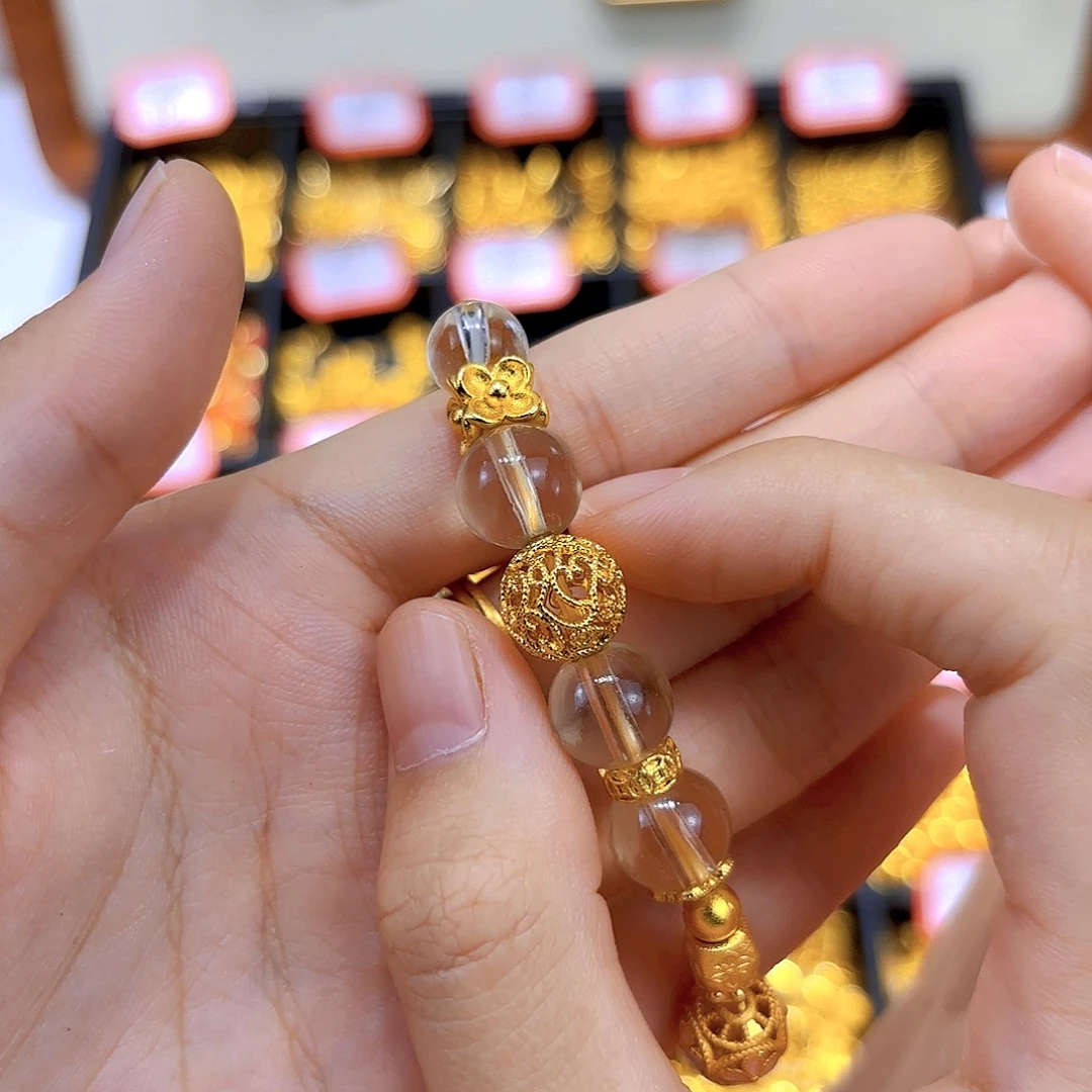 锆石铜合金卡10花丝球2个