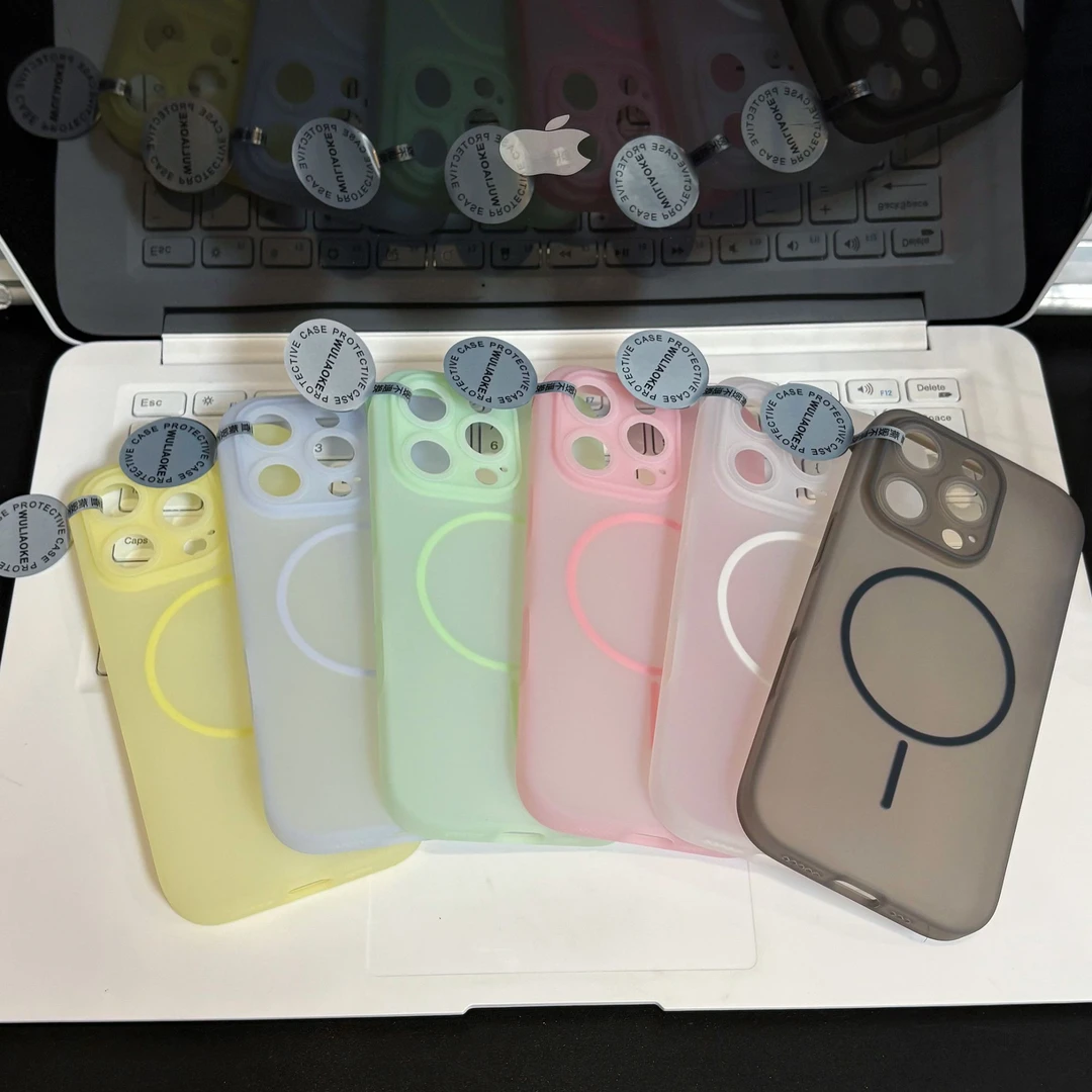 磁吸镜头加高半透液态硅胶ai一体按键适用iPhone16promax手机壳