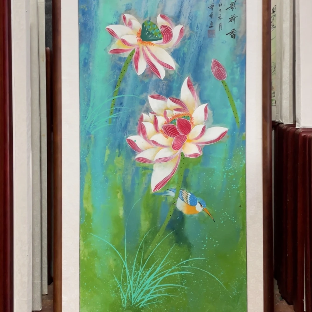 国画带框尺寸63*123厘米