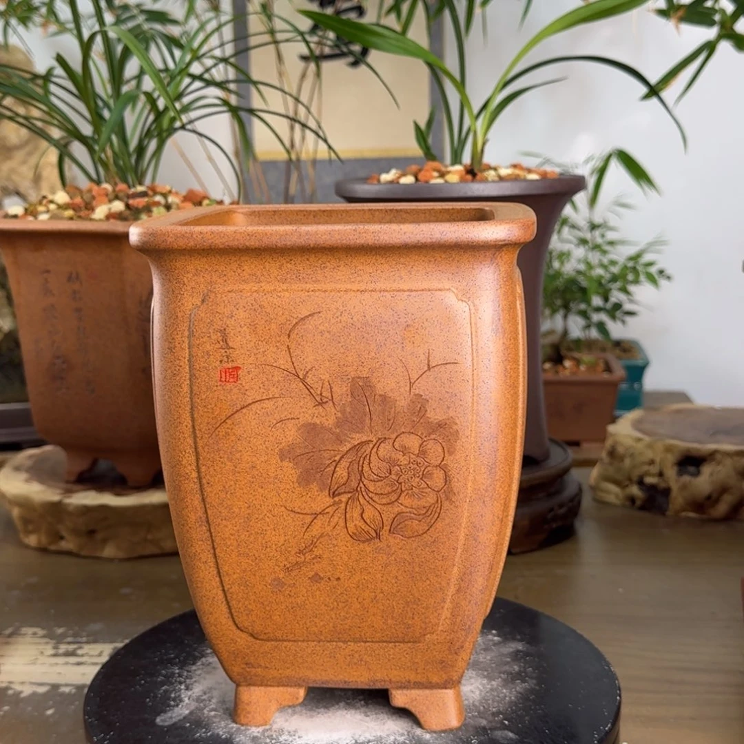 苏***游紫砂花盆紫砂花盆