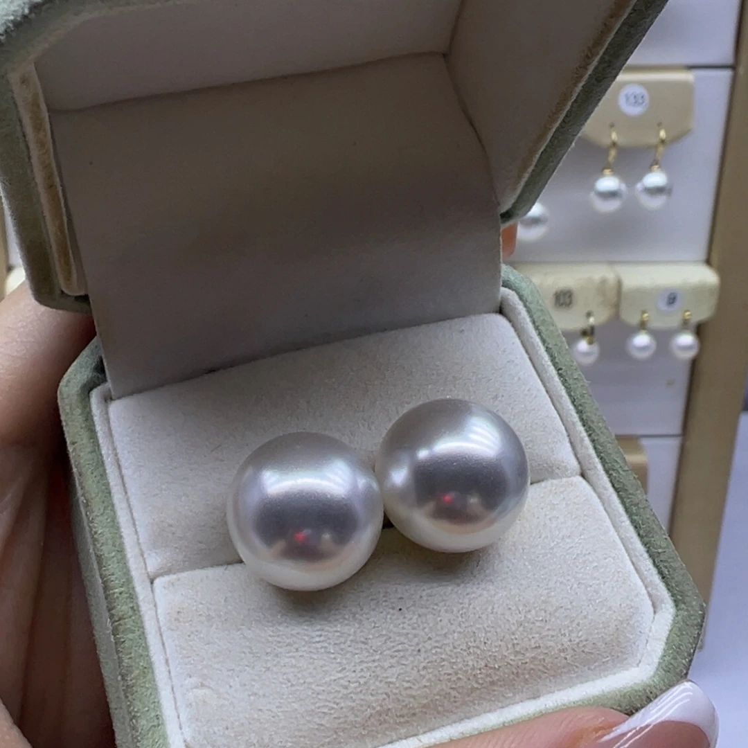 耳饰淡水珍珠银S925镶嵌