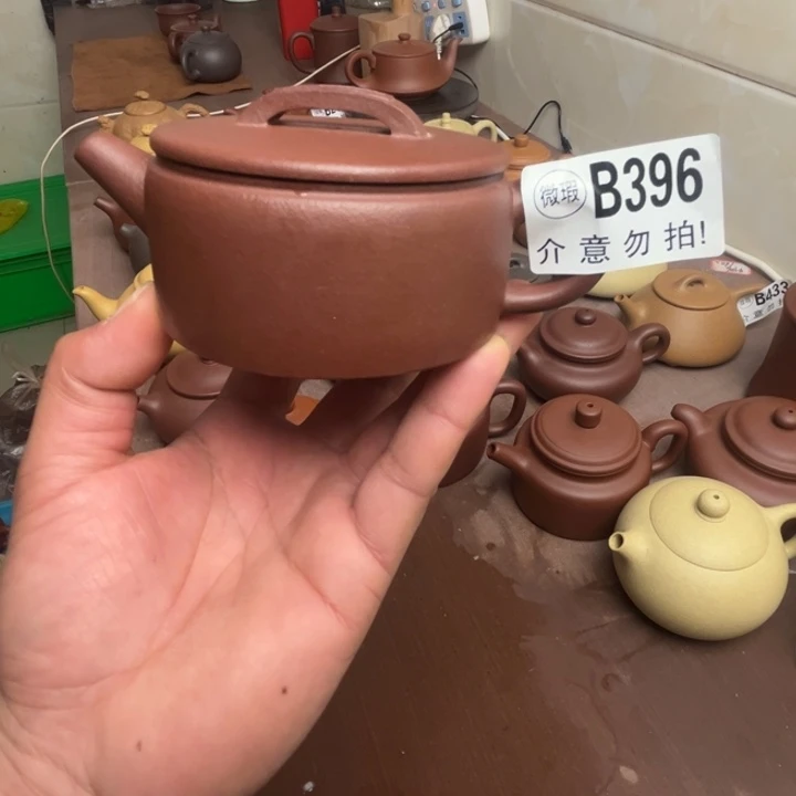 紫砂茶壶低槽清半手160cc
