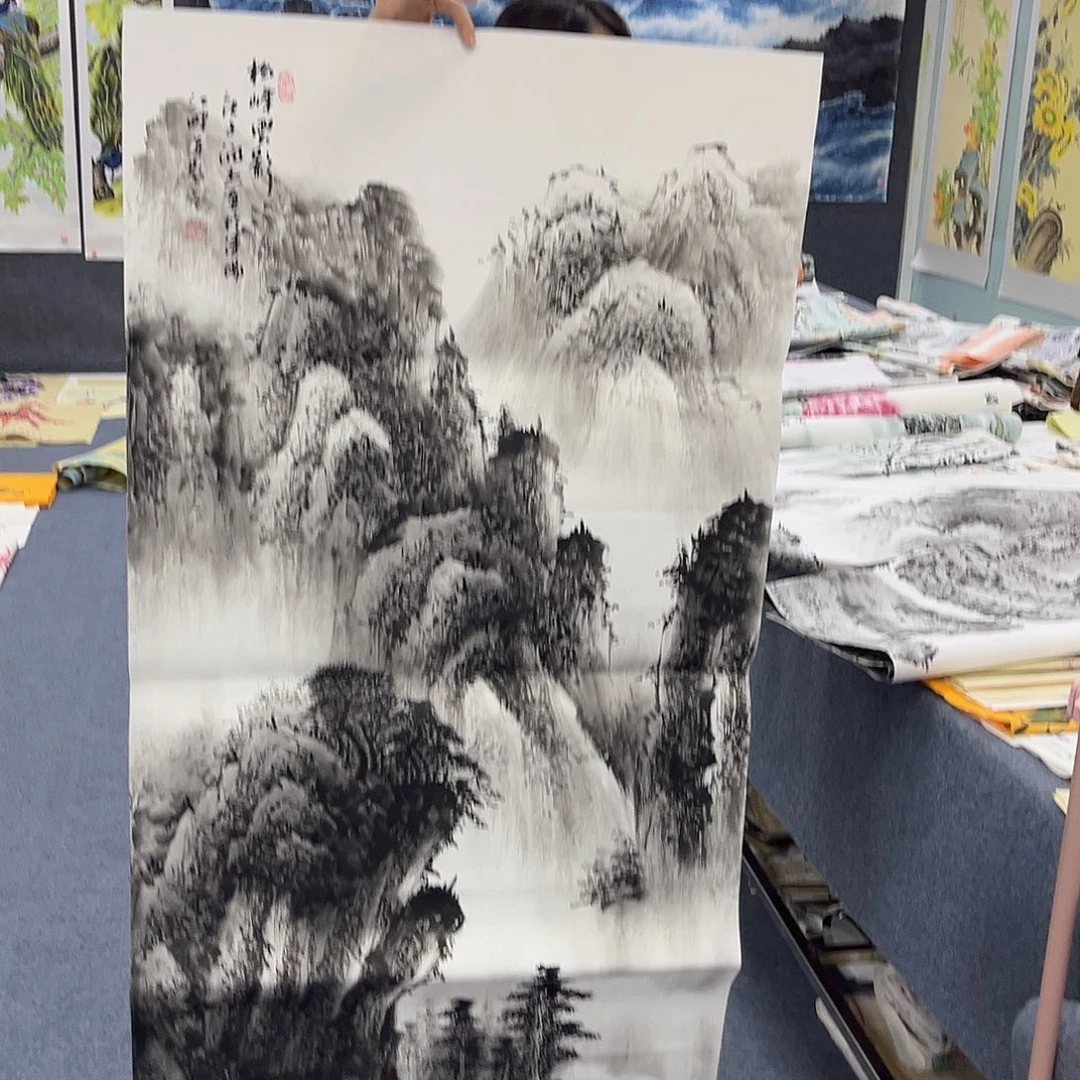 国画作品全场放漏