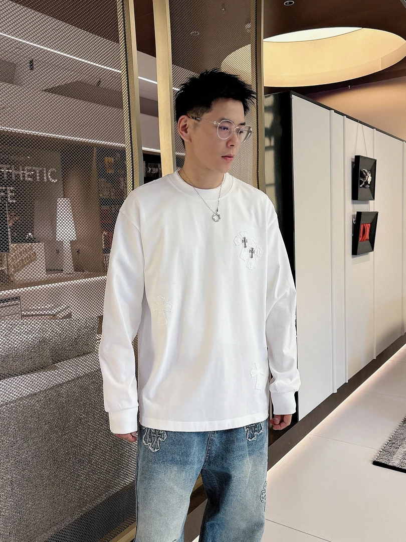 【九亿专属】贴布刺绣男士长袖卫衣宽松时尚潮流休闲百搭情侣3579