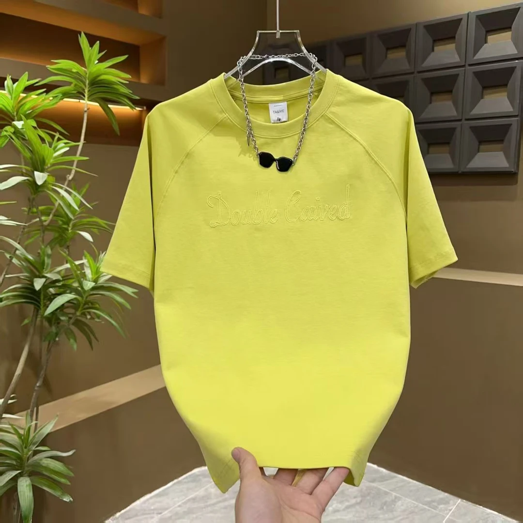 ANG青春活力圆领常规款短袖夏季T恤印花潮流男装6020