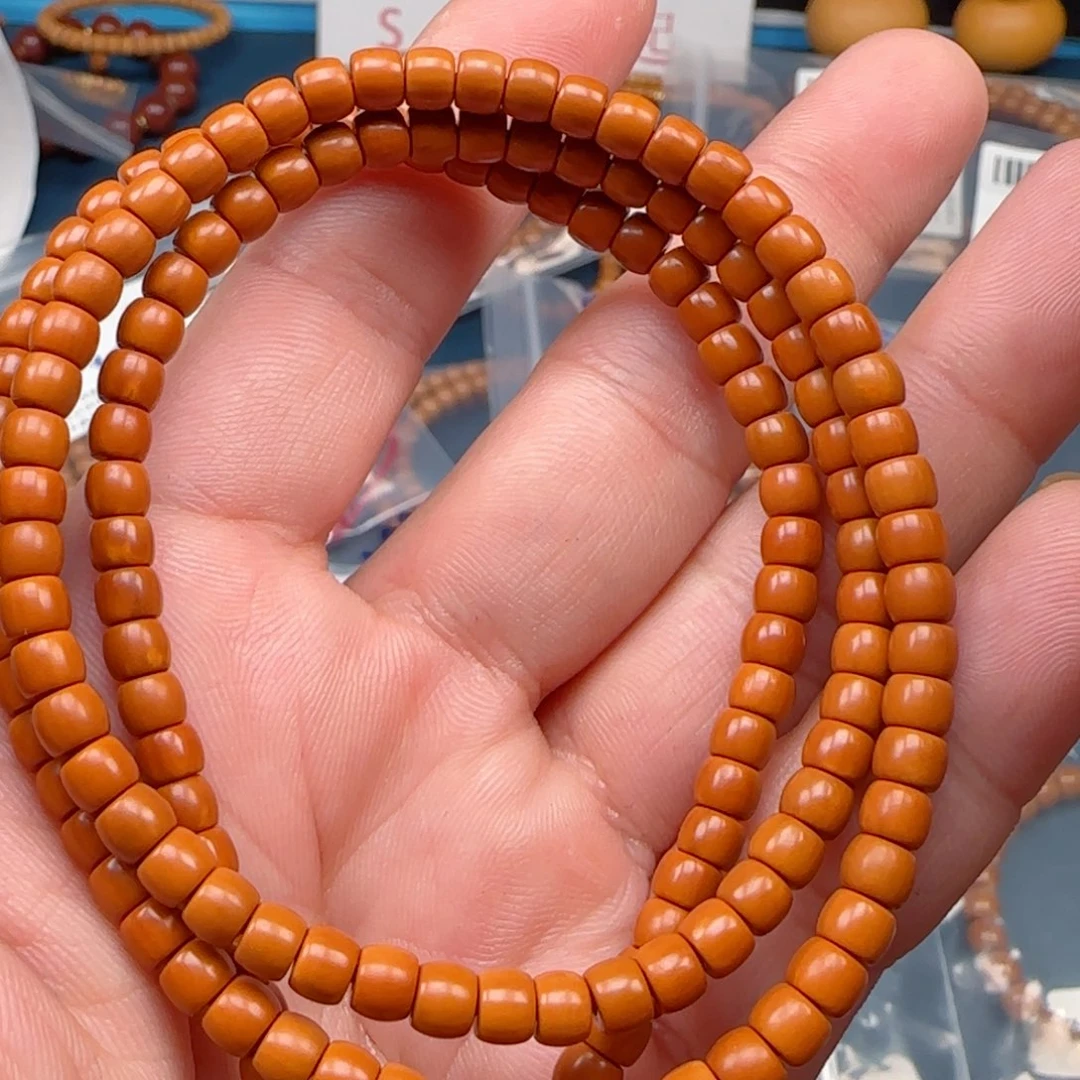 橄榄核手串老挝SS级核尖极限弧尺寸5