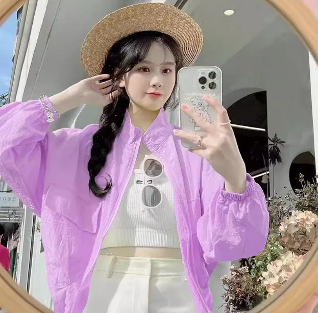 2025明星网红新款防晒衣时尚韩版户外轻薄百搭休闲外套