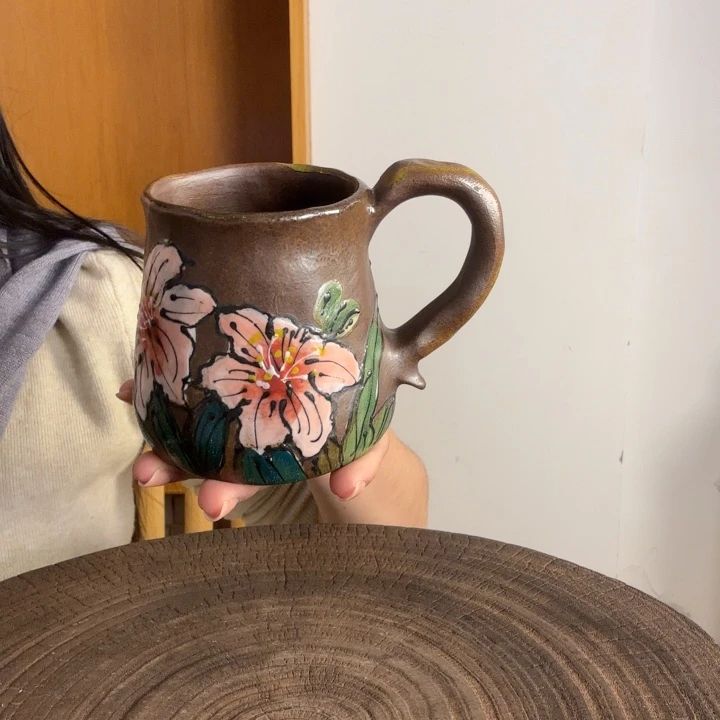 他***舅手捏手绘景德镇陶瓷